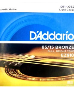 D'Addario Bronze Acoustic Guitar Strings_{.010-.050_Light Gauge}85/15 FULL BRIGHT TONEEZ910